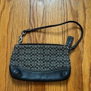 Black Coach wristlet
